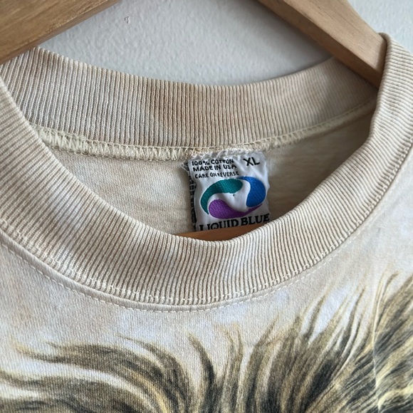 Vintage Lion T-Shirt / XL / Liquid Blue / AOP / 1994 - Picture 5 of 6